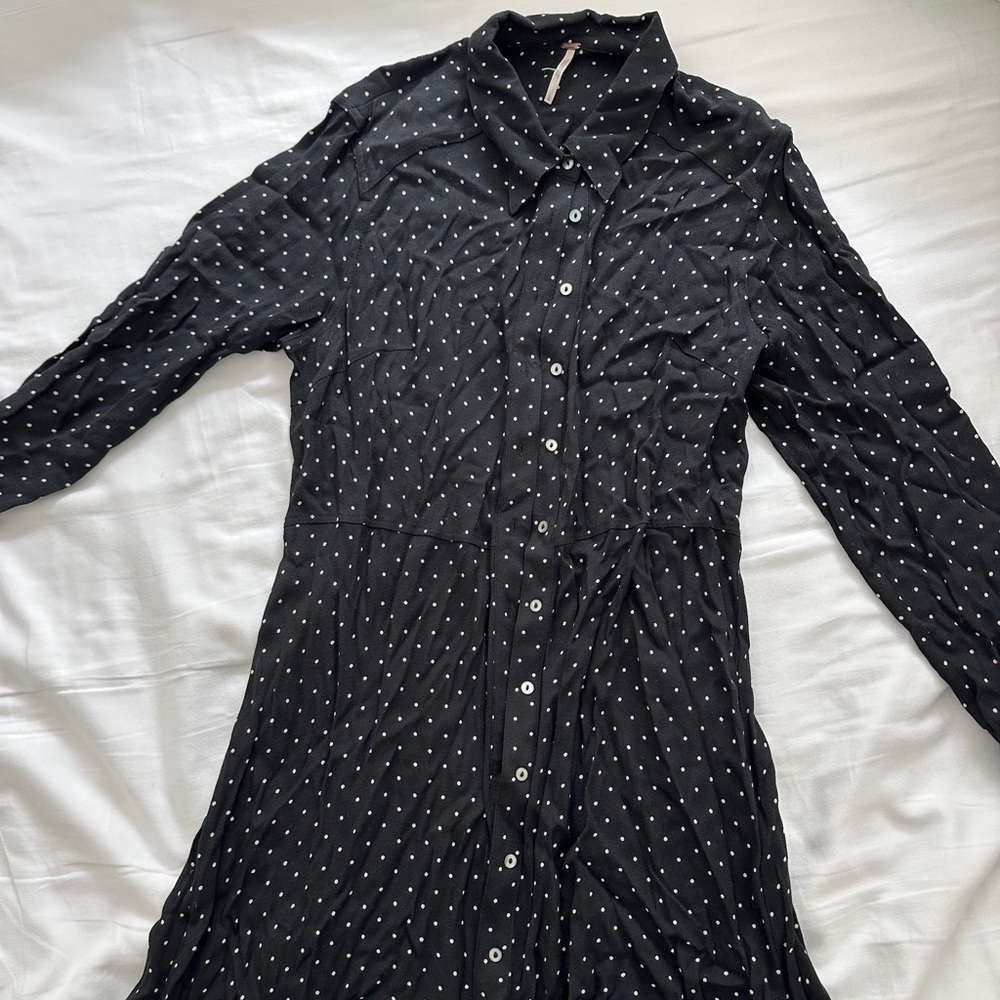 Free People Button Down Mini Dress